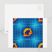Bibliothekshoroskop Postkarte (Vorne/Hinten)