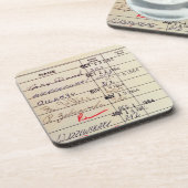 Bibliothekskarte 23322 getränkeuntersetzer (Linke Seite)