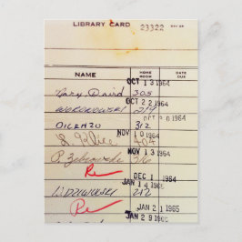 Bibliothekskarte 23322 postkarte