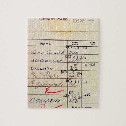 Bibliothekskarte 23322 puzzle (Vertikal)