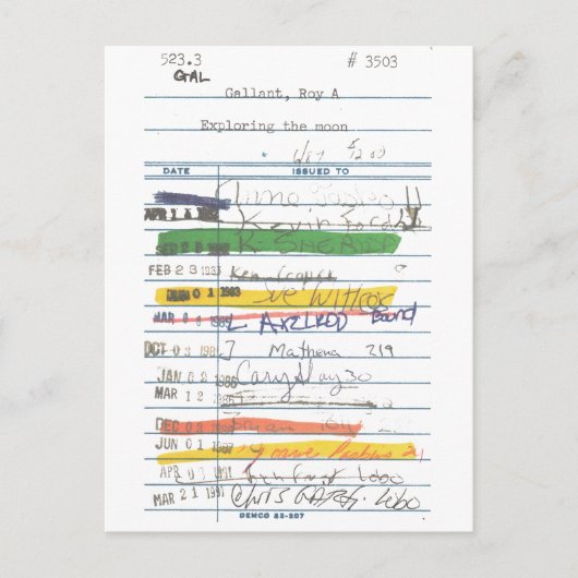 Bibliothekskarte 3503 postkarte (Vorderseite)