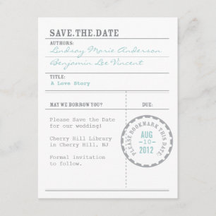 Bibliothekskarte Save the Date