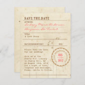 Bibliothekskarte Save the Date (Vorne/Hinten)