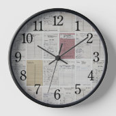 Bibliothekskarte Uhr (Vorderseite)