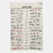 Bibliothekskarte zurückdrehen geschirrtuch (Vertikal)