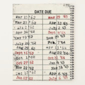 Bibliothekskarte zurückdrehen planer (Rückseite)