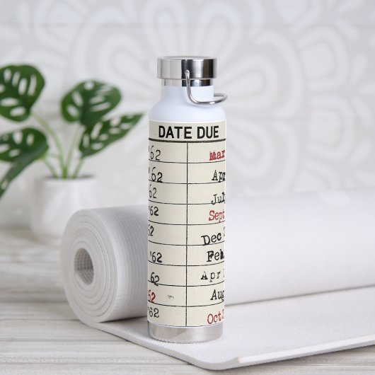 Bibliothekskarte zurückdrehen trinkflasche (Yoga)