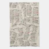 Bibliothekskarten rückwärts geschirrtuch (Vertikal)