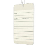 Bibliothekskartenautobahn Freshener Autolufterfrischer (Links)