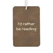 Bibliothekskartenautobahn Freshener Autolufterfrischer (Rückseite)