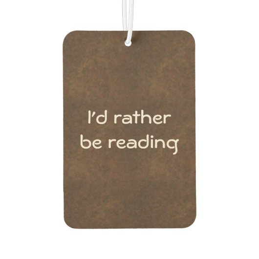 Bibliothekskartenautobahn Freshener Autolufterfrischer (Rückseite)