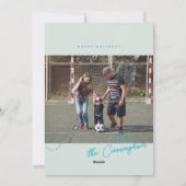 Bibliothekskartenjahr Jahr der Flachbildschirmkart Feiertagskarte (Rückseite)