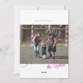 Bibliothekskartenjahr Jahr der Flachbildschirmkart Feiertagskarte (Rückseite)