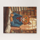 Bibliothekskatze #11 Puzzle (Horizontal)
