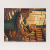 Bibliothekskatze #14 Puzzle (Horizontal)