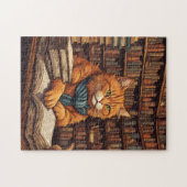 Bibliothekskatze #17 Puzzle (Horizontal)