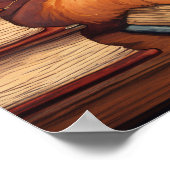 Bibliothekskatze #19 Poster (Ecke)