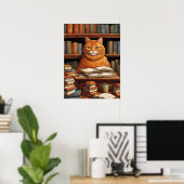 Bibliothekskatze #1 Poster (Heimbüro)