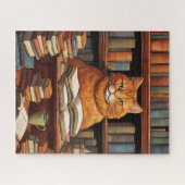 Bibliothekskatze #1 Puzzle (Horizontal)