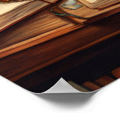 Bibliothekskatze #3 Poster (Ecke)