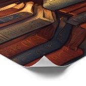 Bibliothekskatze #4 Poster (Ecke)