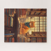 Bibliothekskatze #4 Puzzle (Horizontal)