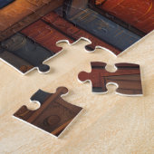 Bibliothekskatze #4 Puzzle (Seite)