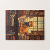 Bibliothekskatze #4 Puzzle (Horizontal)