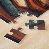 Bibliothekskatze #5 Puzzle (Seite)