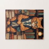Bibliothekskatze #6 Puzzle (Horizontal)