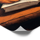 Bibliothekskatze #7 Poster (Ecke)