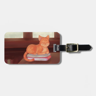 Bibliothekskatze Gepäckanhänger