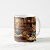 Bibliothekskatze Kaffeetasse (VorderseiteRechts)