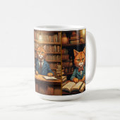 Bibliothekskatze Kaffeetasse (VorderseiteRechts)