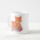 Bibliothekskatze Kaffeetasse (Vorderseite Links)