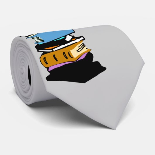 Bibliothekskatze Krawatte (Gerollt)