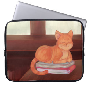 Bibliothekskatze Laptopschutzhülle