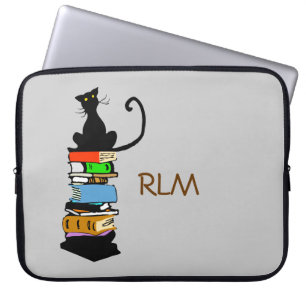 Bibliothekskatze, Personalisiert Laptopschutzhülle