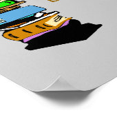 Bibliothekskatze Poster (Ecke)