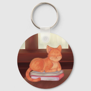 Bibliothekskatze Schlüsselanhänger