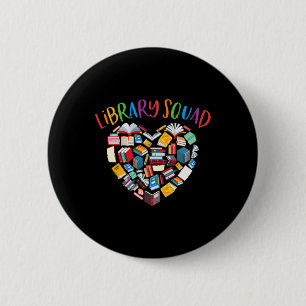 Bibliothekskopf Bibliothekar Buchwurm Buch Lover Button