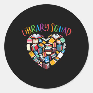 Bibliothekskopf Bibliothekar Buchwurm Buch Lover Runder Aufkleber