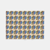 Bibliothekslehrer für Buchstapel Leser Bibliotheka Fleecedecke (Vorderseite (Horizontal))