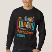 Bibliothekslüfter - Buchliebhaber Librarian Reader Sweatshirt (Vorderseite)