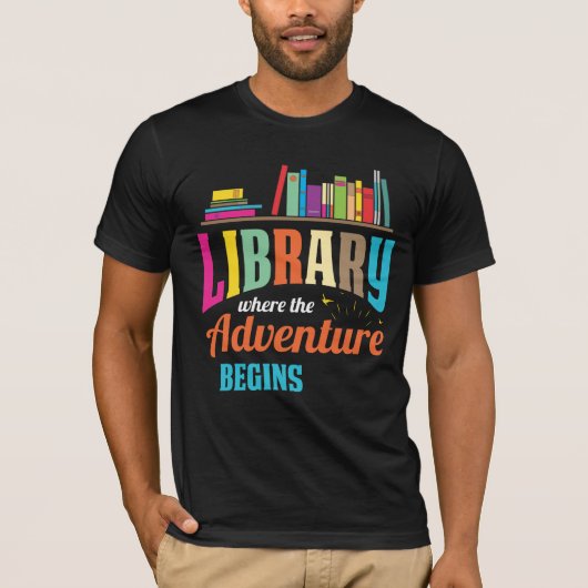Bibliothekslüfter - Buchliebhaber Librarian Reader T-Shirt (Vorderseite)