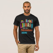 Bibliothekslüfter - Buchliebhaber Librarian Reader T-Shirt (Vorne ganz)