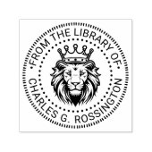 Bibliotheksname für Löwenkopf Permastempel (Design)