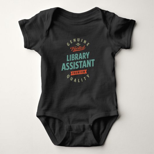Bibliotheksperson Baby Strampler (Vorderseite)