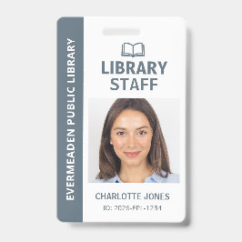 Bibliothekspersonal-Ausweis-Foto-ID Ausweis