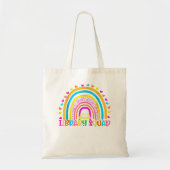 Bibliotheksquad Rainbow Teacher Librarian Bookworm Tragetasche (Vorne)
